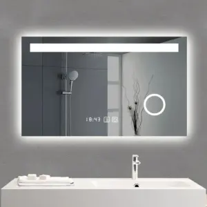 ClimaMirror AI – Intelligenter Spiegel mit Luftsensor, Uhr & Smart-Home-Anbindung